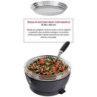 photo FEUERDESIGN - MAYON Grill in STAINLESS STEEL - Kit with IGNITION GEL + CHARCOAL 3 Kg + TONGS + PIET 4